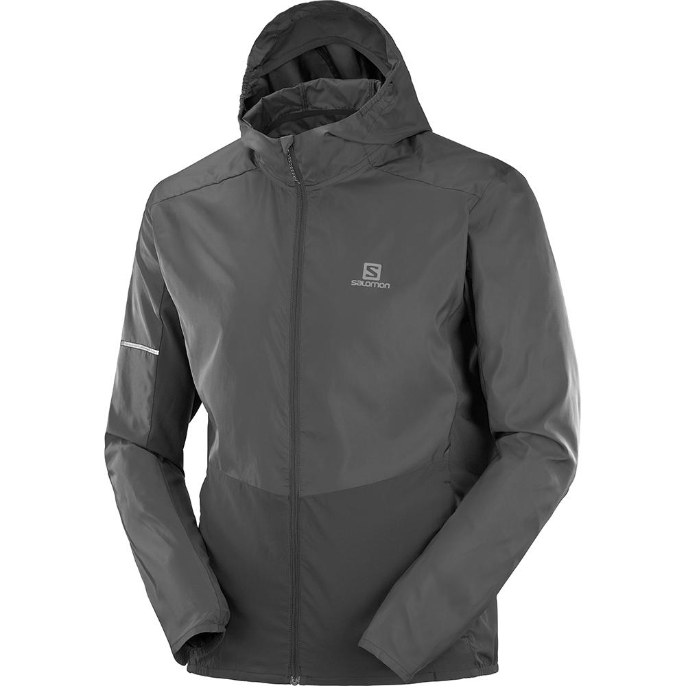 Salomon AGILE FZ M Chaquetas Hombre - Negras - Colombia (51348-SUIN)